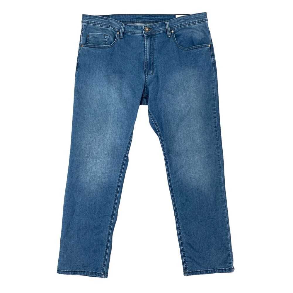 Buffalo David Bitton Axel Jeans Mens 38x30 Blue Slim Fit Stretch Cotton Blend
